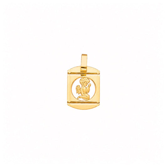 Medalha Anjo da Guarda em Ouro 19kl (1.4cm) - Loja do Ouro