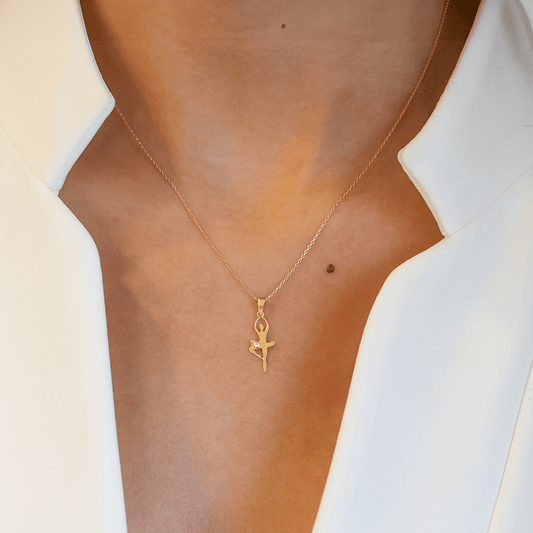 Medalha Bailarina em Ouro 19kl (2.2cm) - Loja do Ouro