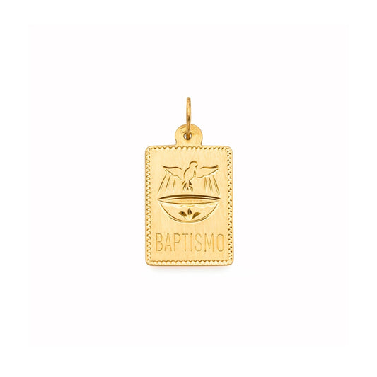 Medalha Batismo em Ouro 19kl (1.7cm) - Loja do Ouro