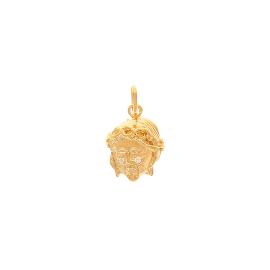 Medalla Rostro de Cristo en oro de 19 kl (1