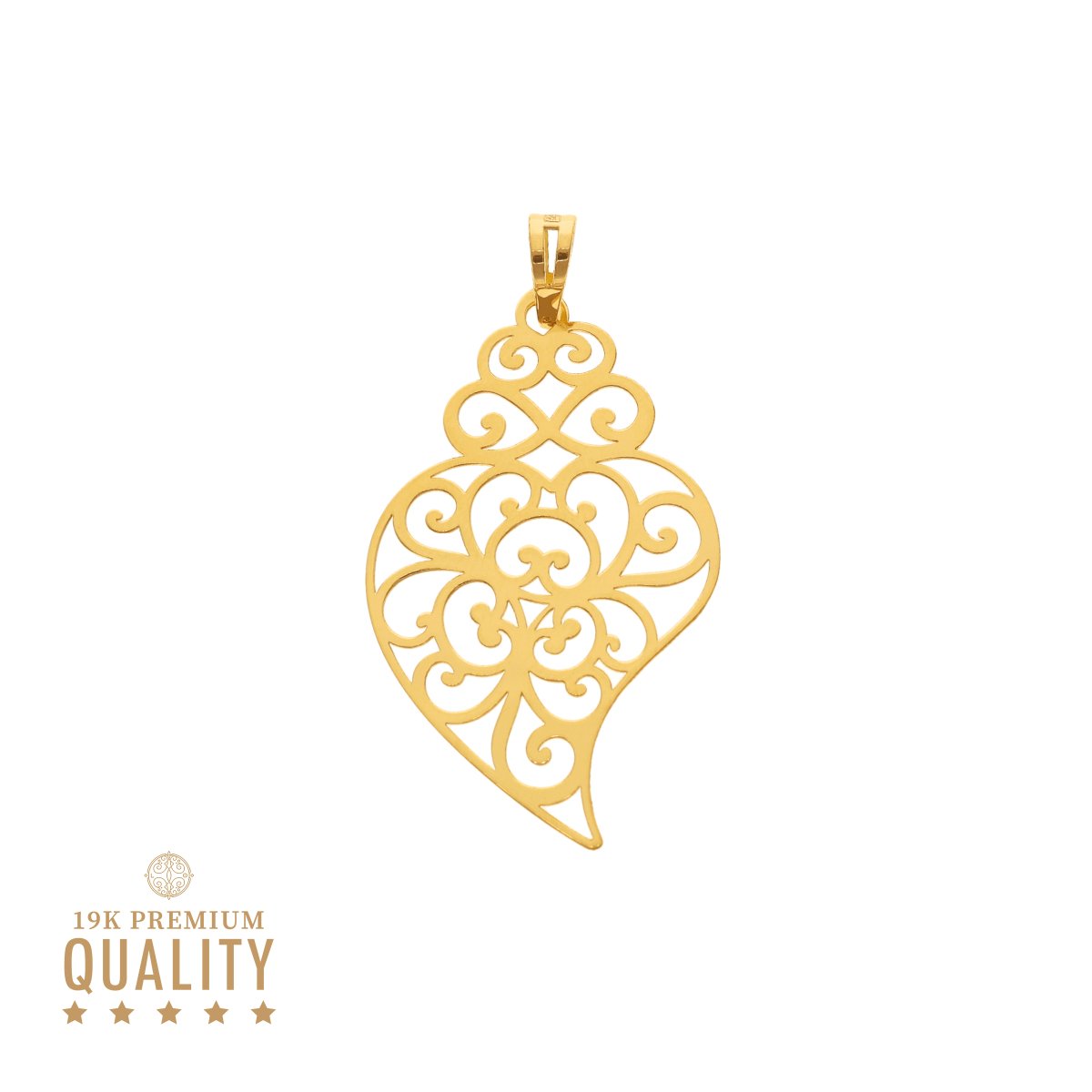 Medalla Corazón de Viana en oro de 19 kl - Gold Store Premium