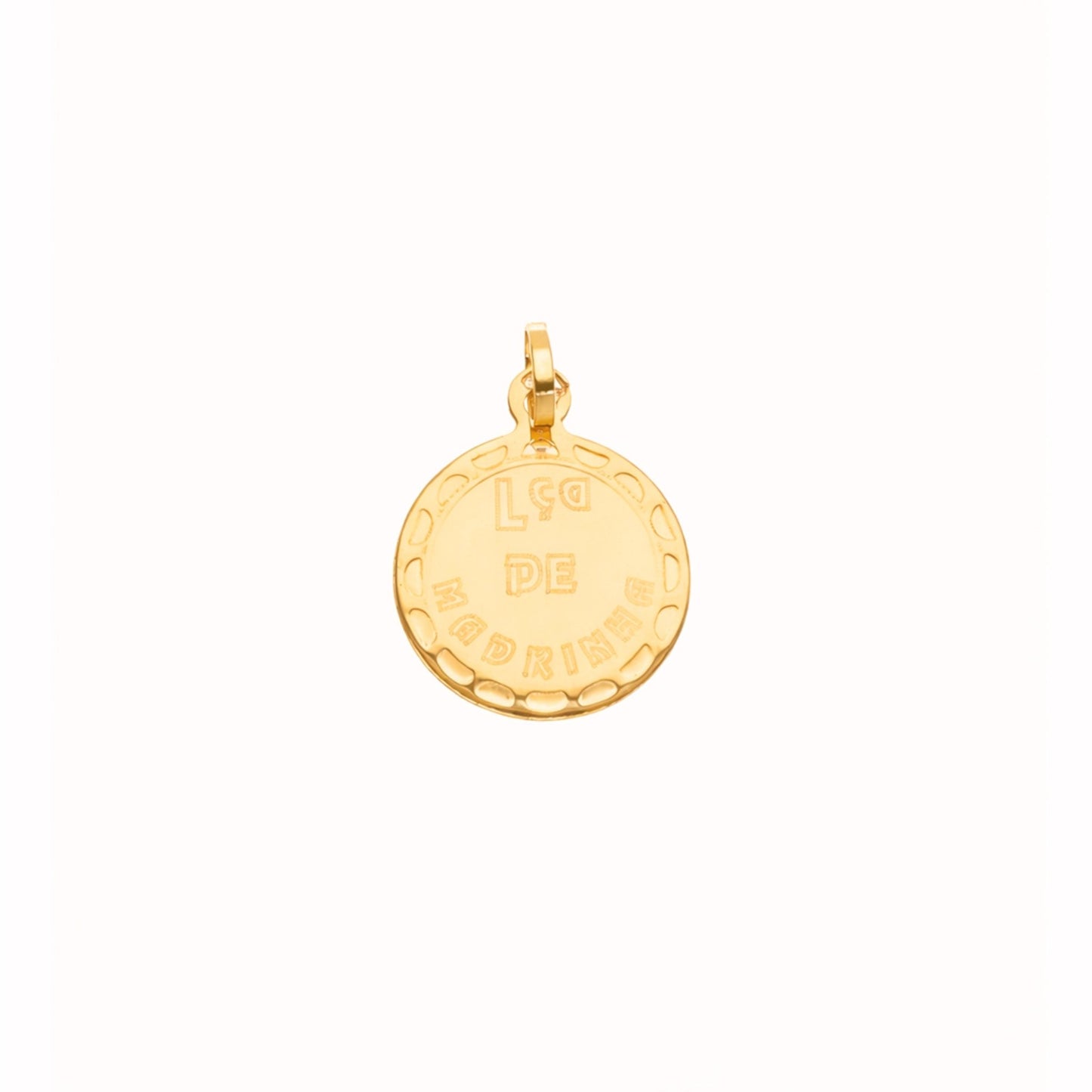 Medalha “Lça de Madrinha” em Ouro 19kl (1.4cm) - Loja do Ouro