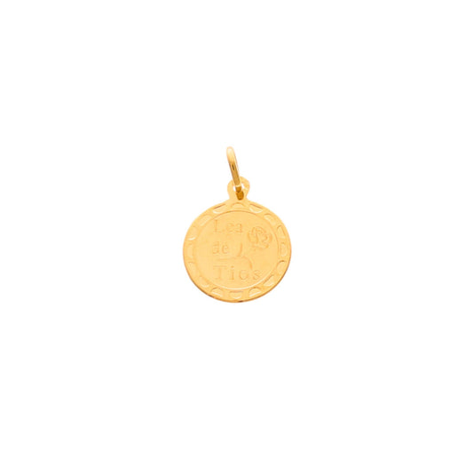 Medalha "Lça de Tios" em Ouro 19kl (1.4cm) - Loja do Ouro