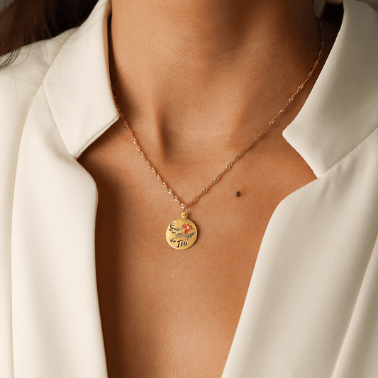 Medalha Lembrança de Tio em Ouro 19kl (1.5cm) - Loja do Ouro