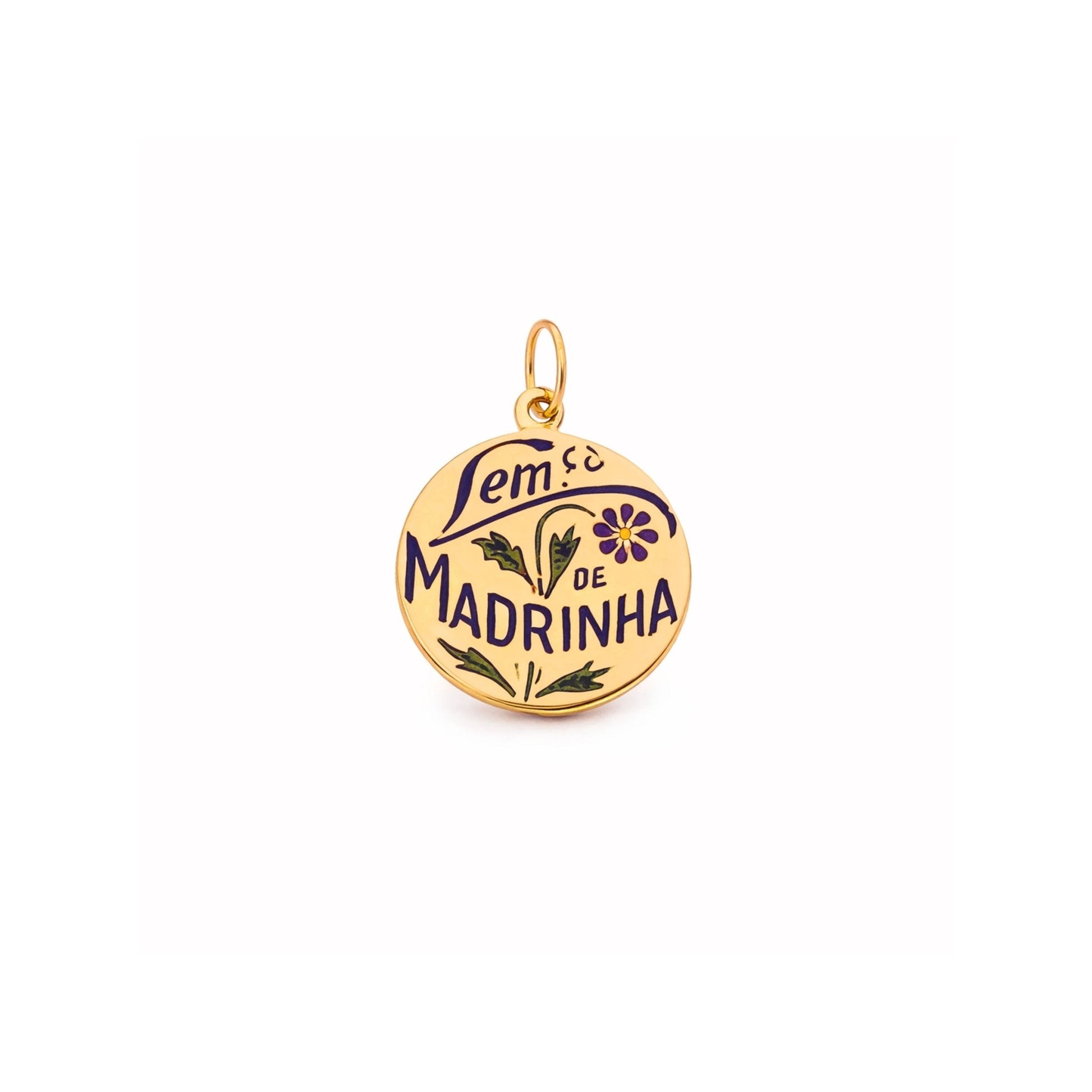 Medalha "Lemça de Madrinha" em Ouro 19kl (1.58cm) - Loja do Ouro