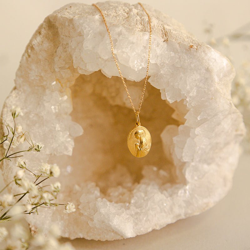 Medalha Nossa Senhora em Ouro 19kl (1.3cm) - Loja do Ouro