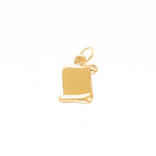 Medalha Papiro em Ouro 19kl - ideal para gravar (1.2cm) - Loja do Ouro