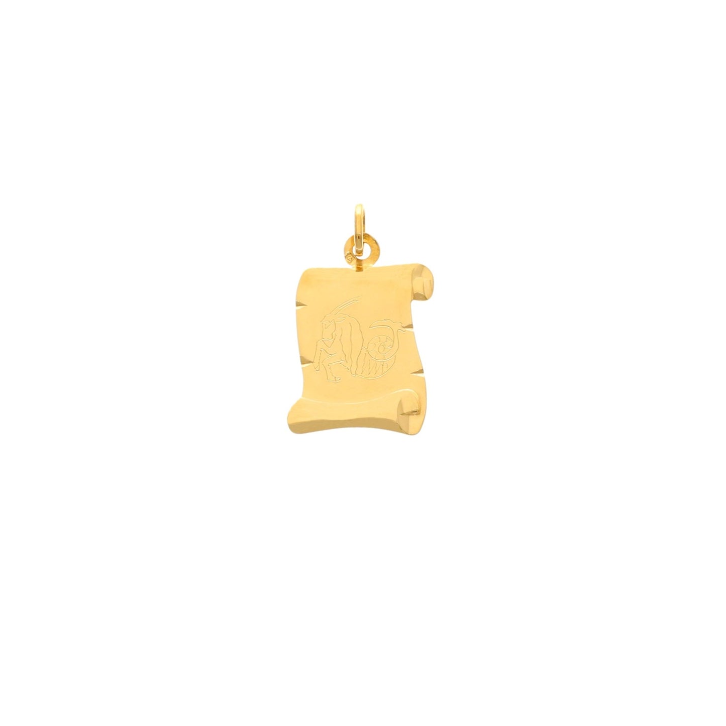 Medalla Papyrus Capricornio en 19kl Oro (2