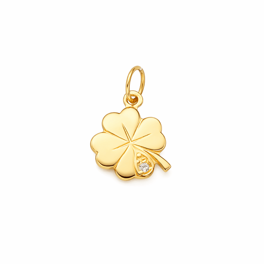 Medalha Trevo em Ouro de 19kl (1.9cm) - Loja do Ouro