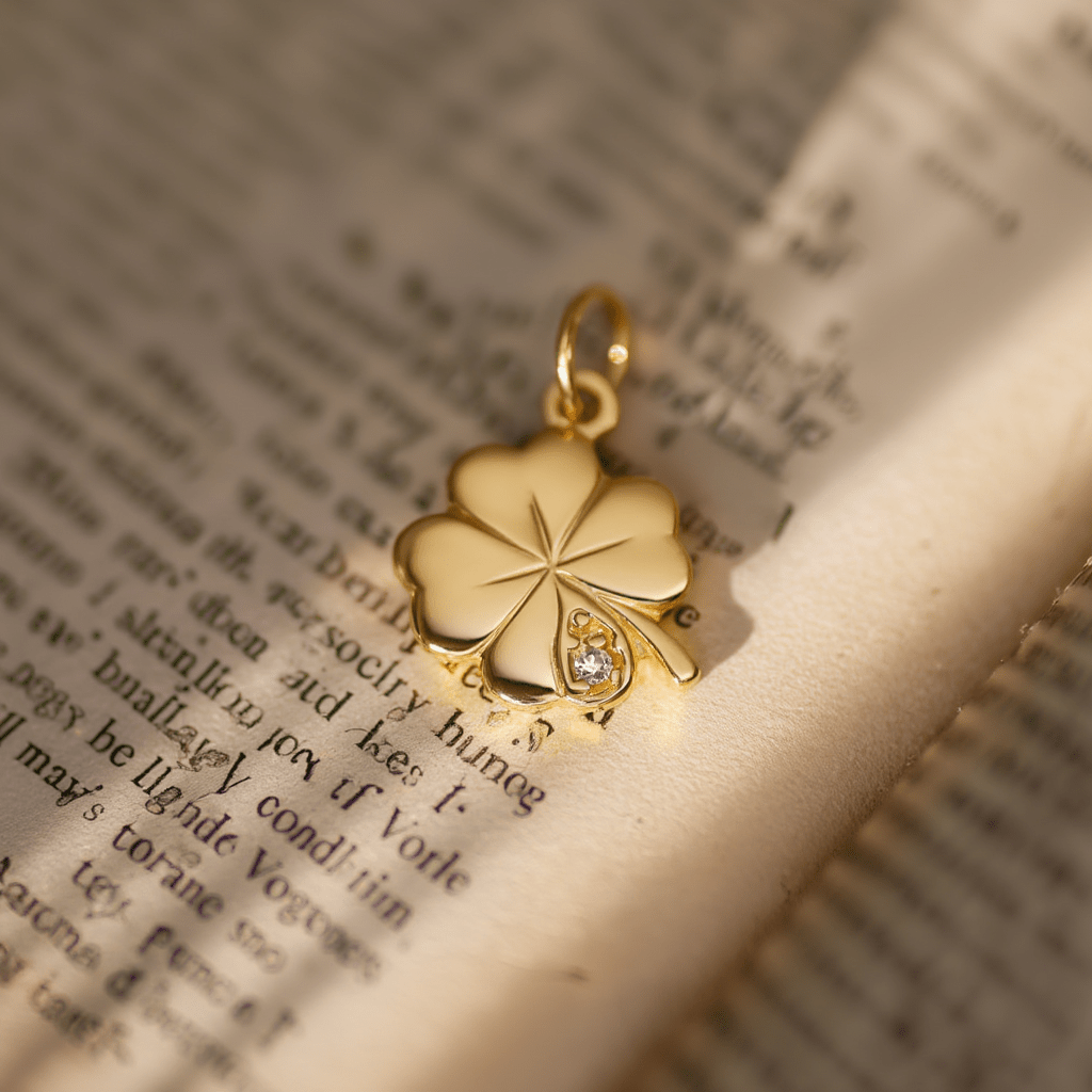 Medalha Trevo em Ouro de 19kl (1.9cm) - Loja do Ouro