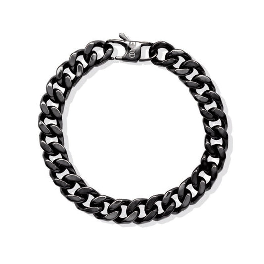 Pulseira Black Thunder em Aço Negro - Loja do Ouro