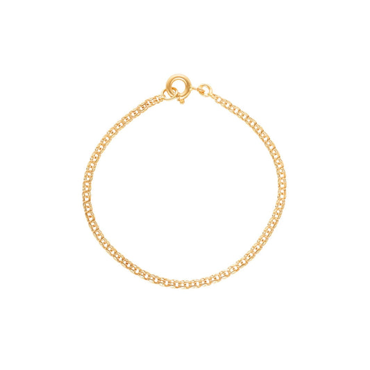 Pulseira de Criança em Ouro 19kl com Malha Friso (14.5cm) - Loja do Ouro