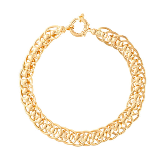 Pulseira Madame Elise em Ouro 19kl (18cm) - Loja do Ouro