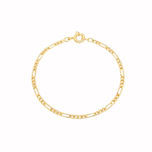 Pulseira Malha 3x1 em Ouro 19kl (13cm) - Loja do Ouro