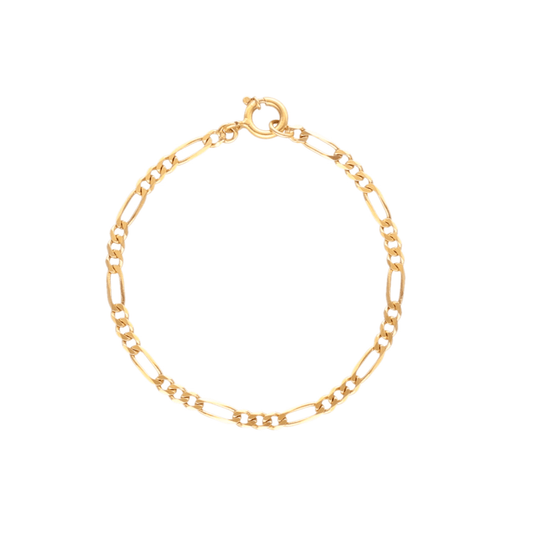 Pulseira Malha 3x1 em Ouro 19kl (15cm) - Loja do Ouro