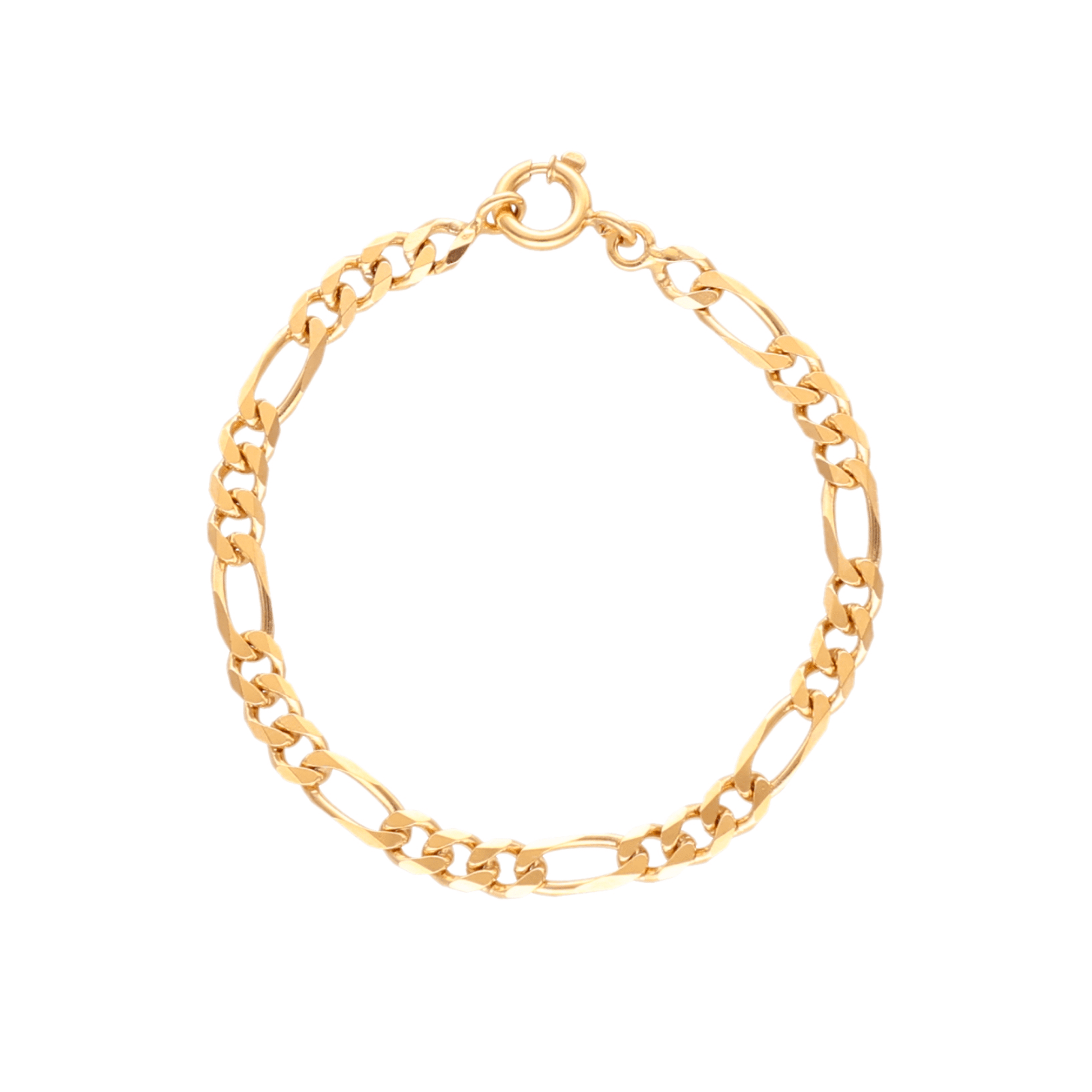 Pulseira Malha 3x1 em Ouro 19kl (18cm) - Loja do Ouro