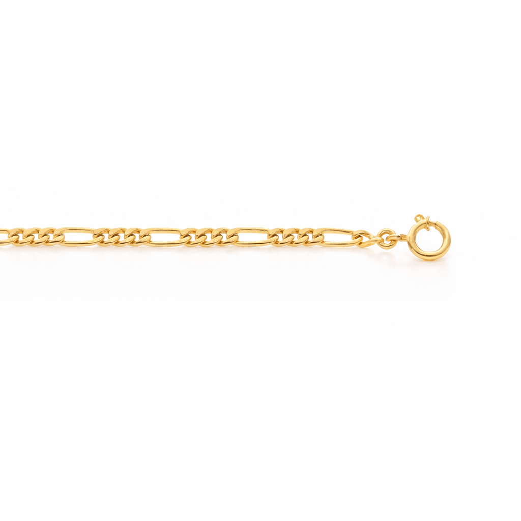 Pulseira Malha 3x1 em Ouro 19kl (19.5cm) - Loja do Ouro