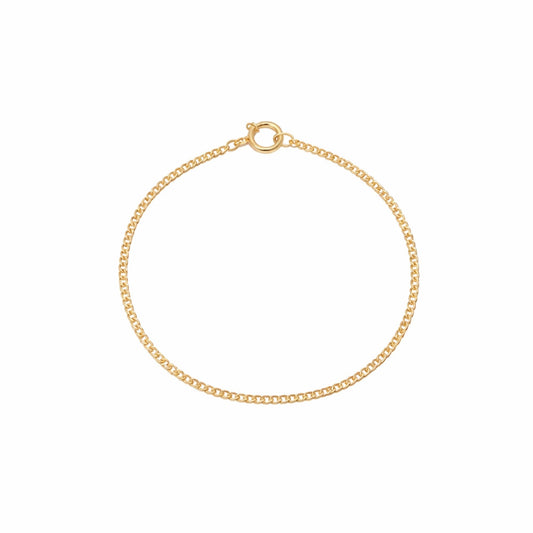 Pulseira Malha Barbela em Ouro 19kl (15cm) - Loja do Ouro