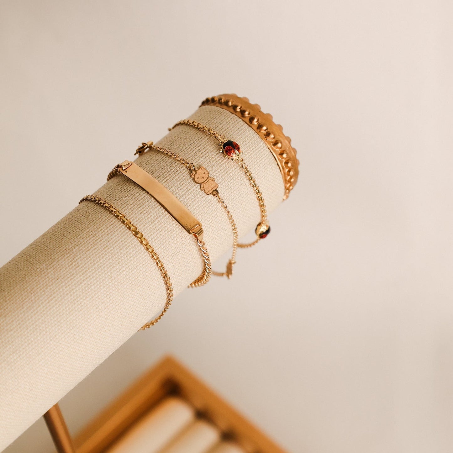 Pulseira Malha Batida em Ouro 19kl (14.5cm) - Loja do Ouro