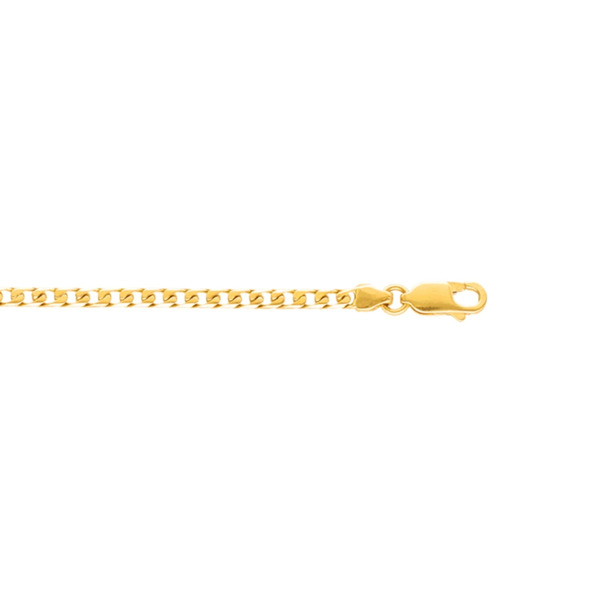 Pulseira Malha Cubana em Ouro 19kl (18.5cm) - Loja do Ouro