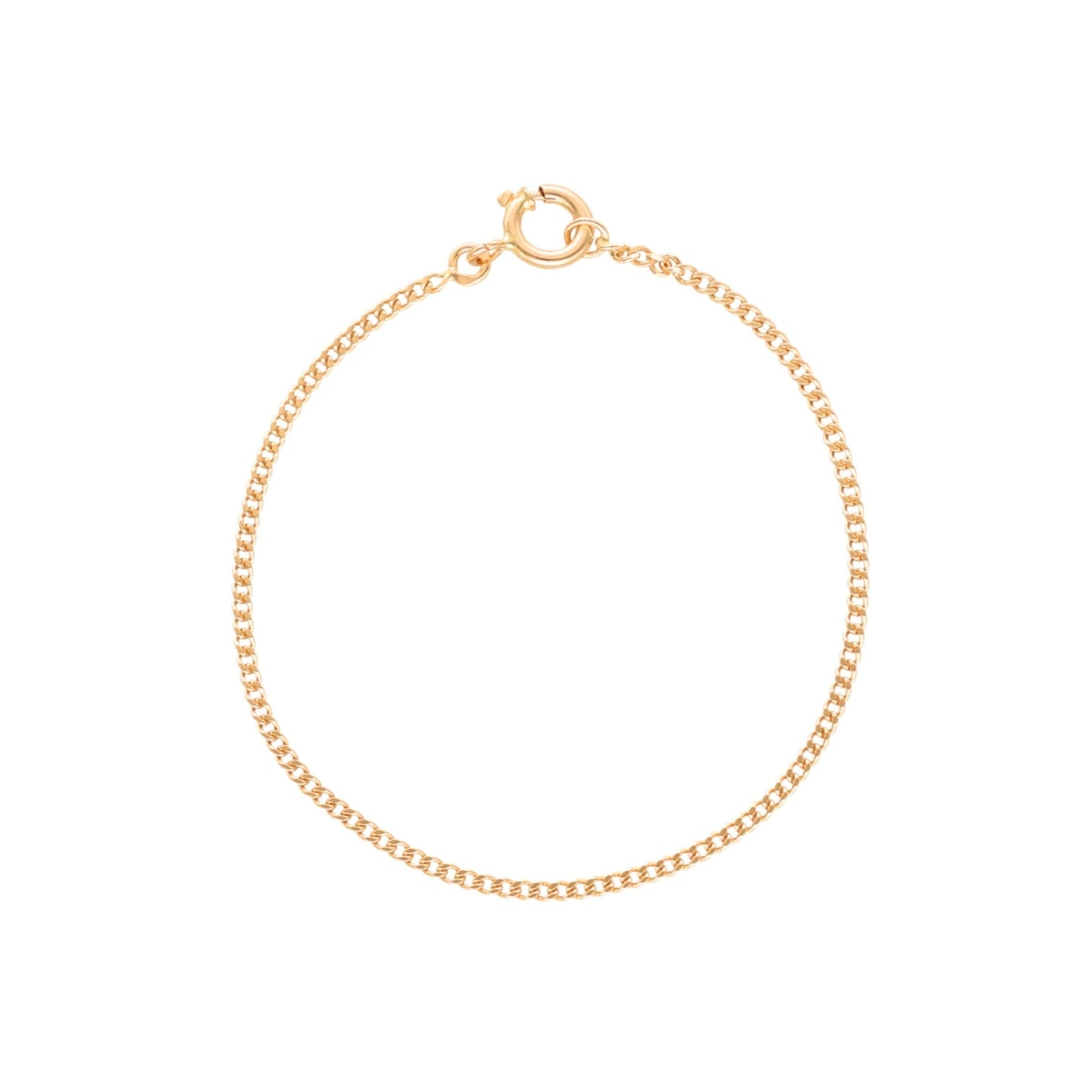 Pulseira para Criança em Ouro 19kl com Malha Barbela (14cm) - Loja do Ouro