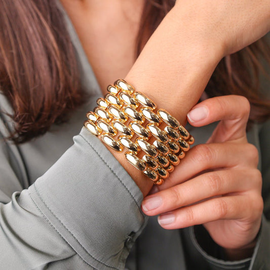 Pulseira Tapete em Ouro 19kl (19cm) - Loja do Ouro